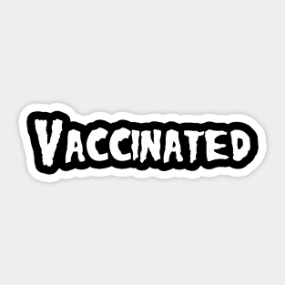 Vaccinated Sticker